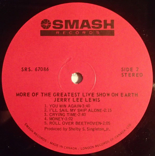 Jerry Lee Lewis : By Request: More Of The Greatest Live Show On Earth (LP, Album)