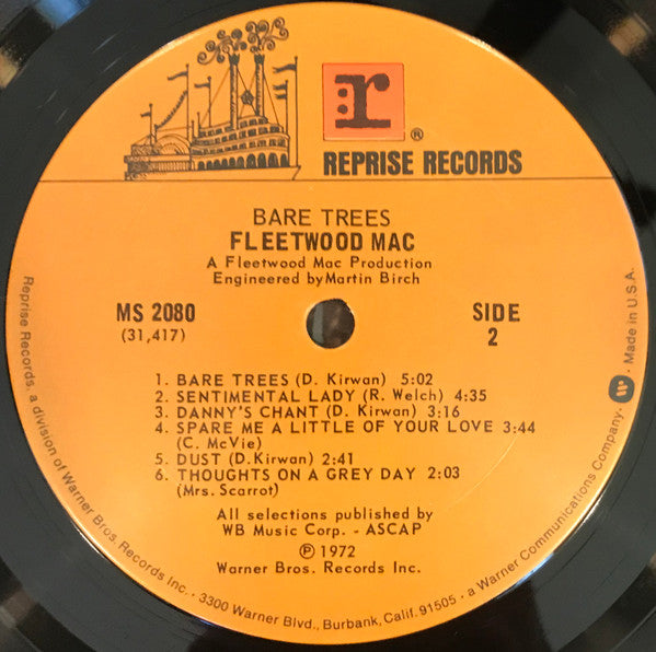Fleetwood Mac : Bare Trees (LP, Album, RE, Ter)