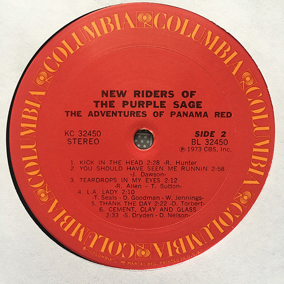 New Riders Of The Purple Sage : The Adventures Of Panama Red (LP, Album, Gat)
