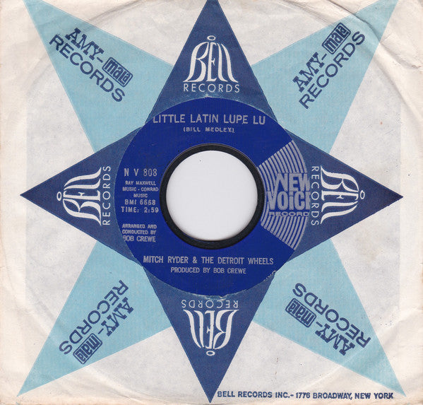 Mitch Ryder & The Detroit Wheels : Little Latin Lupe Lu (7", Single, Styrene)