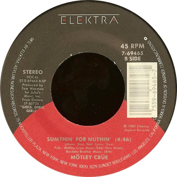 Mötley Crüe : Girls Girls Girls (7", Single, Spe)