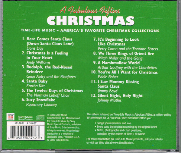 Various : A Fabulous Fifties Christmas: Fun For The Holidays (CD, Comp)