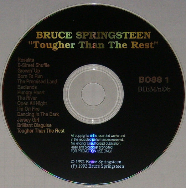 Bruce Springsteen : Tougher Than The Rest (CD, Album, Comp, Promo)