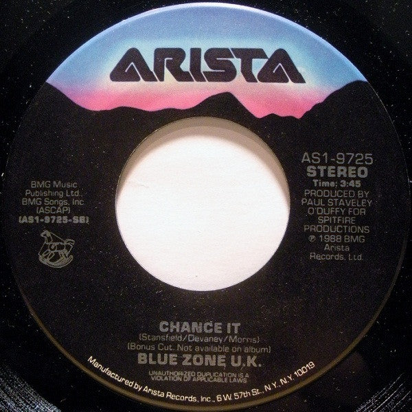 Blue Zone U.K.* : Jackie (7", Single)