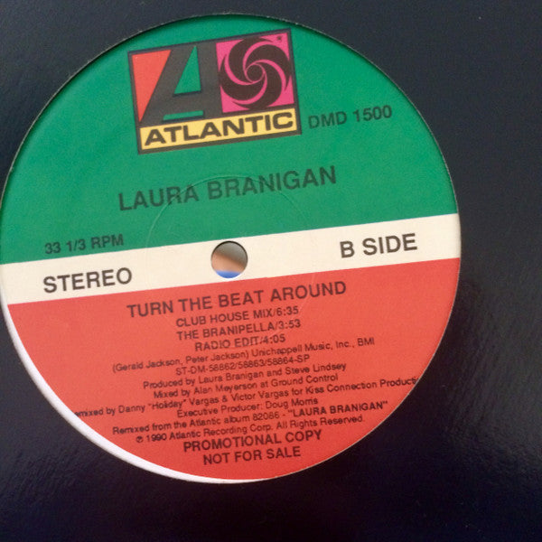 Laura Branigan : Turn The Beat Around (12", Single, Promo)