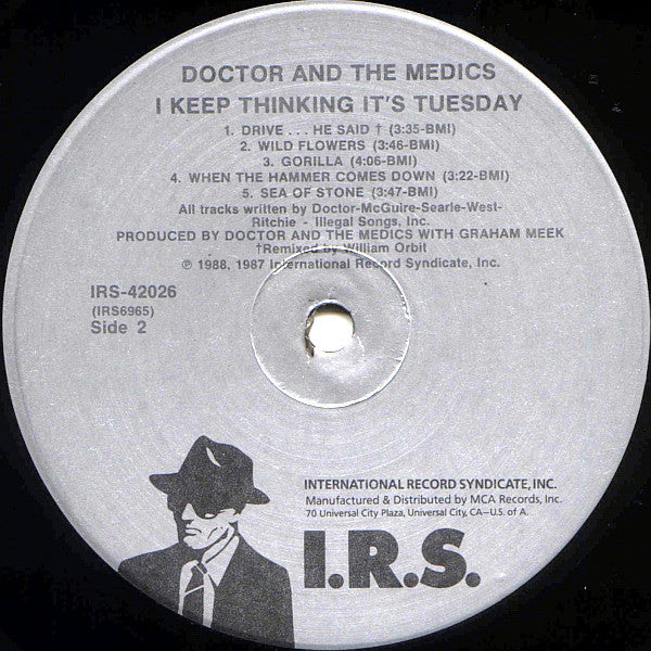 Doctor & The Medics : I Keep Thinking It's Tuesday (LP, Album)