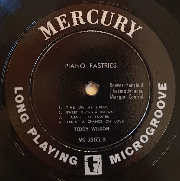Teddy Wilson Trio : Piano Pastries (10")