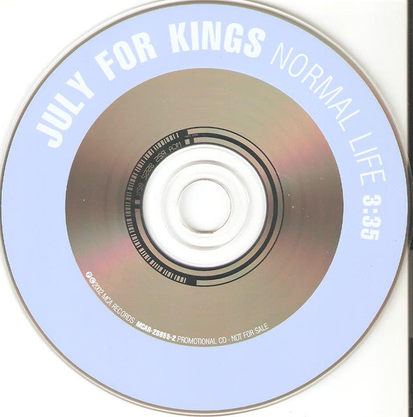 July For Kings : Normal Life (CD, Single, Enh, Promo)