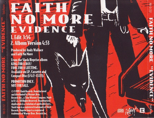 Faith No More : Evidence (CD, Promo)