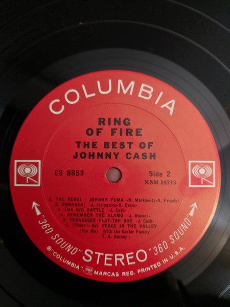 Johnny Cash : Ring Of Fire (The Best Of Johnny Cash) (LP, Comp, RE, Ter)