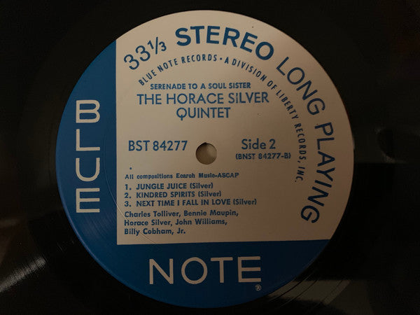 The Horace Silver Quintet Featuring Stanley Turrentine : Serenade To A Soul Sister (LP, Album, Gat)