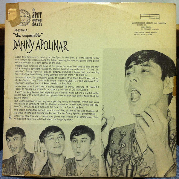 Danny Apolinar : "The Impossible" Danny Apolinar (LP, Mono)