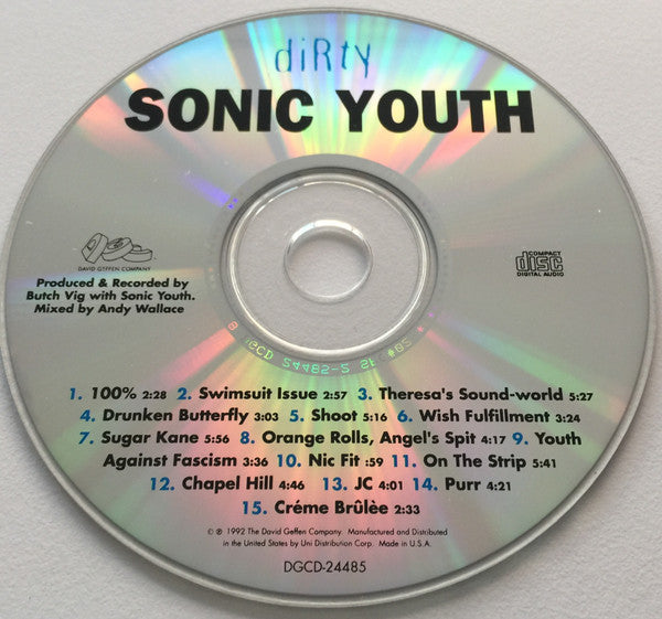 Sonic Youth : Dirty (CD, Album, Lon)