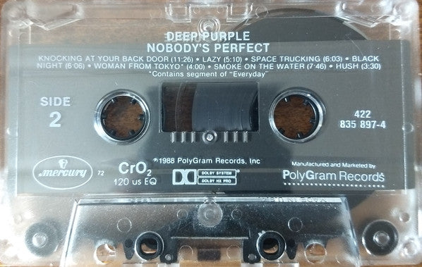 Deep Purple : Nobody's Perfect (Cass, Album, Cle)