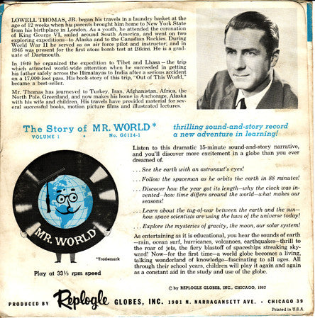 Lowell Thomas, Jr. : The Story Of Mr. World - Volume 1 (7", Mono, Styrene)