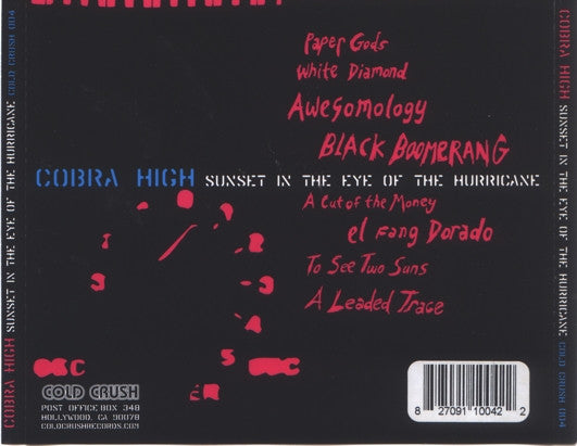 Cobra High : Sunset In The Eye Of The Hurricane (CD, Album)