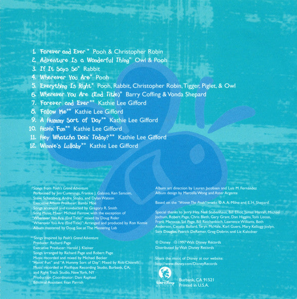 Various : Pooh's Grand Adventure: Music From And Inspired By The Movie (CD, Album, Comp)