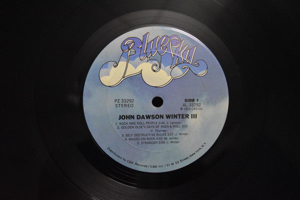 Johnny Winter : John Dawson Winter III (LP)