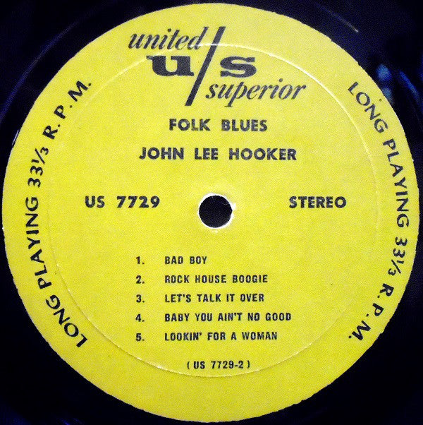 John Lee Hooker : Folk Blues (LP, Comp, RE)