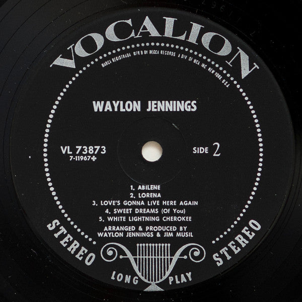 Waylon Jennings : Waylon Jennings (LP, Album, RE, Glo)