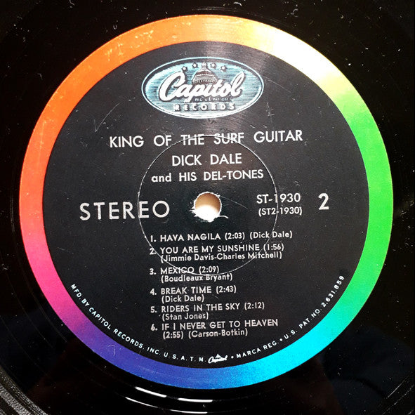 Dick Dale & His Del-Tones : King Of The Surf Guitar (LP, Album, Scr)