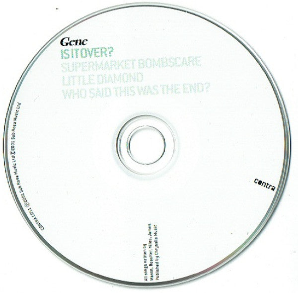 Gene : Is It Over? (CD, Single)
