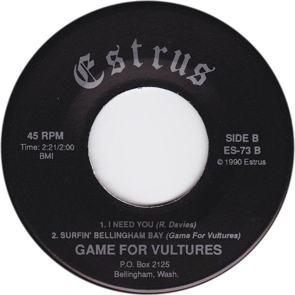 Game For Vultures : Goin' My Way (7")
