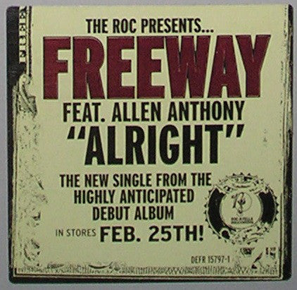 Freeway Feat. Allen Anthony : Alright (12", Promo)