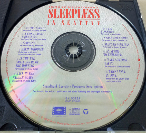 Various : Sleepless In Seattle (Original Motion Picture Soundtrack) (CD, Comp, RE, Son)