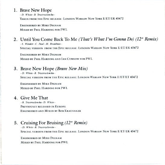 Basia : Brave New Hope (CD, EP)