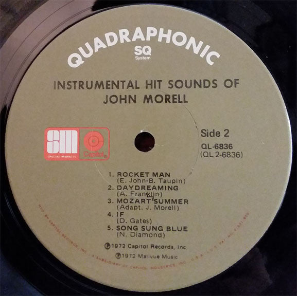 John Morell : Instrumental Hit Sounds Of John Morell (LP, Album, Quad, Ltd, Jac)