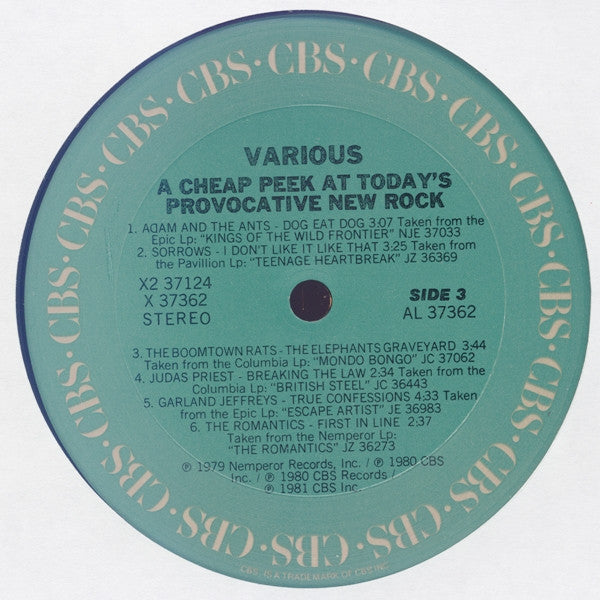 Various : Exposed: A Cheap Peek At Today's Provocative New Rock (2xLP, Comp, Smplr, Pit)