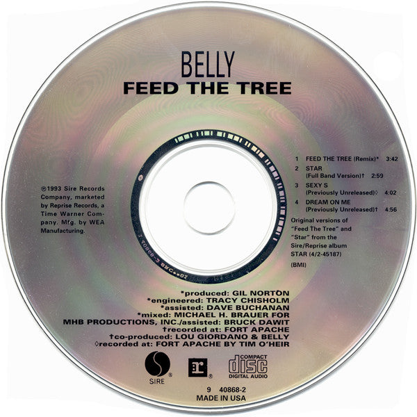 Belly : Feed The Tree (CD, Maxi, Dig)