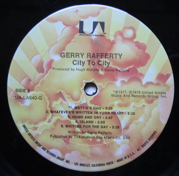 Gerry Rafferty : City To City (LP, Album, Ter)