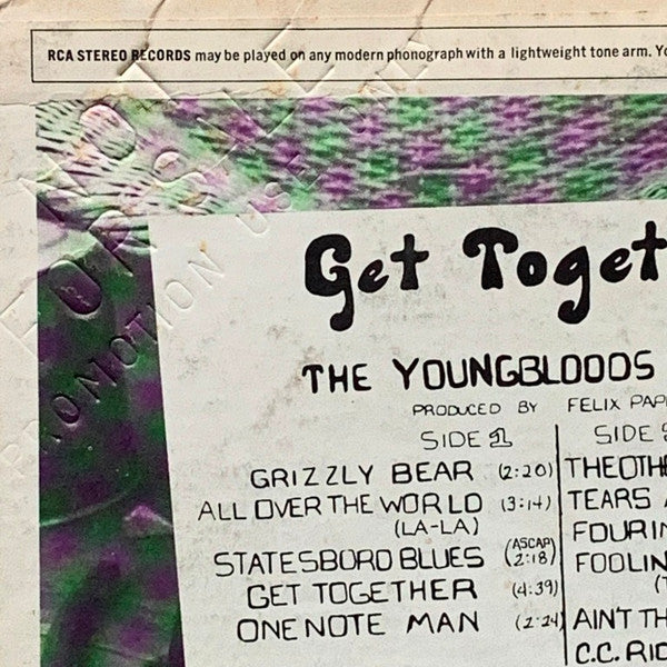 The Youngbloods : Get Together (The Youngbloods First Album) (LP, Album, RE, Ind)