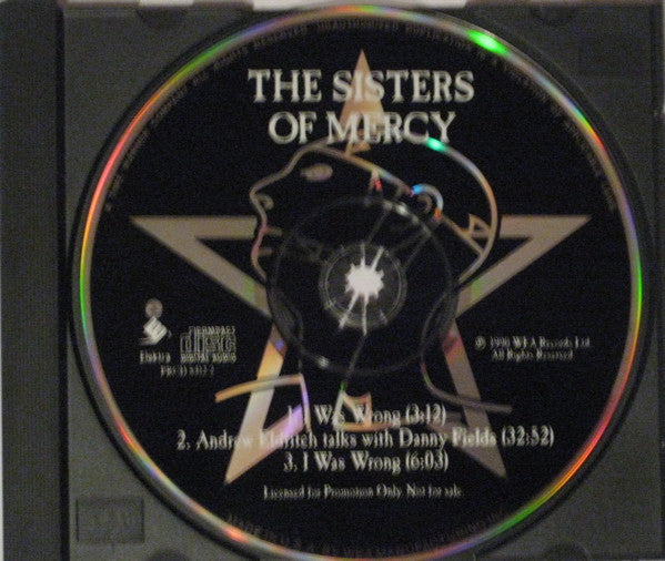 The Sisters Of Mercy : I Was Wrong / Interview (CD, Promo)