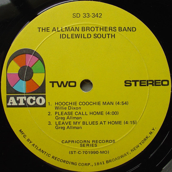 The Allman Brothers Band : Idlewild South (LP, Album, MO )