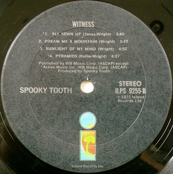 Spooky Tooth : Witness (LP, Album, RE, Mon)