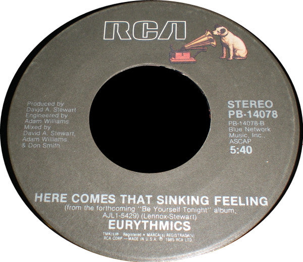 Eurythmics : Would I Lie To You? (7", Single)