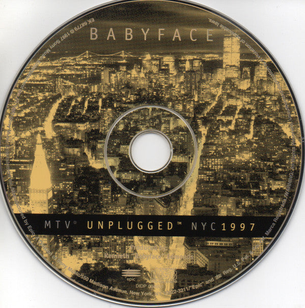 Babyface : MTV Unplugged NYC 1997 (CD, Album)