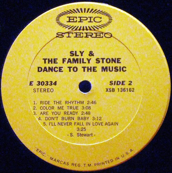 Sly & The Family Stone : Dance To The Music (LP, Album, RE, Ter)