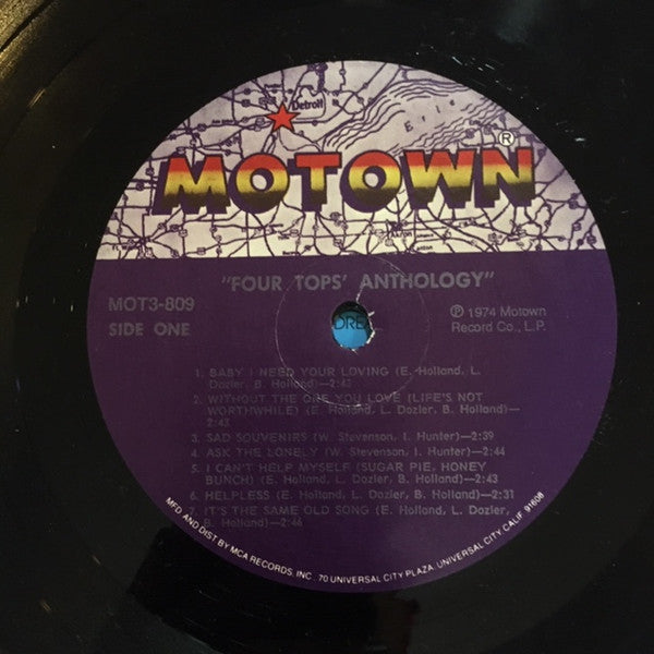 Four Tops : Anthology (3xLP, Comp, Gat)