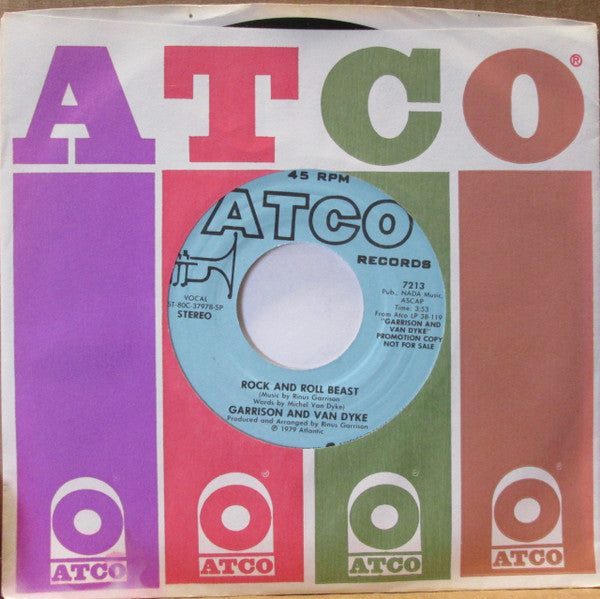 Rinus Gerritsen And Michel Van Dyke (2) : Rock And Roll Beast (7", Single, Mono, Promo, SP )