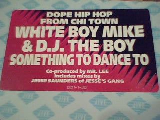 White Boy Mike & D.J. The Boy* : Something To Dance To (12", Promo)