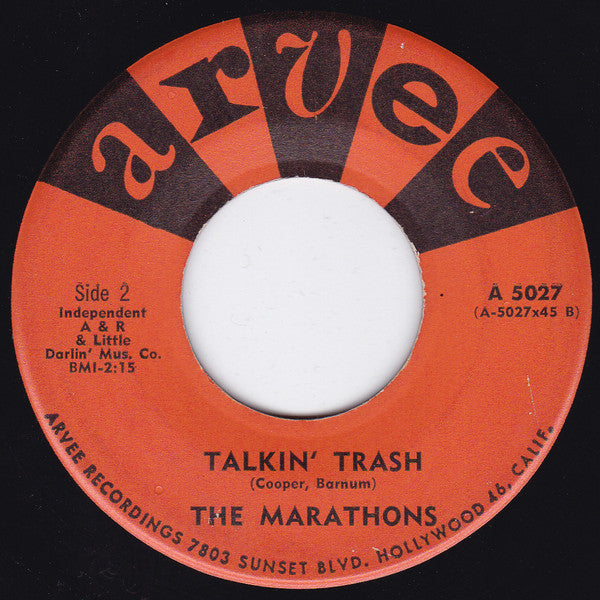 The Marathons : Peanut Butter (7", Single)