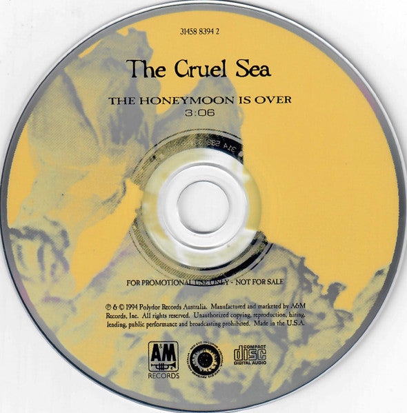 The Cruel Sea : The Honeymoon Is Over (CD, Single, Promo)