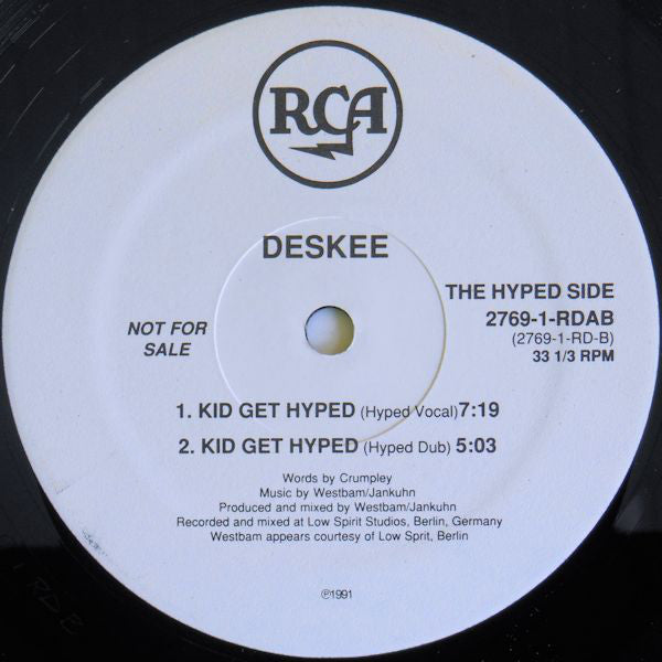 Deskee : Kid Get Hyped (12", Promo)