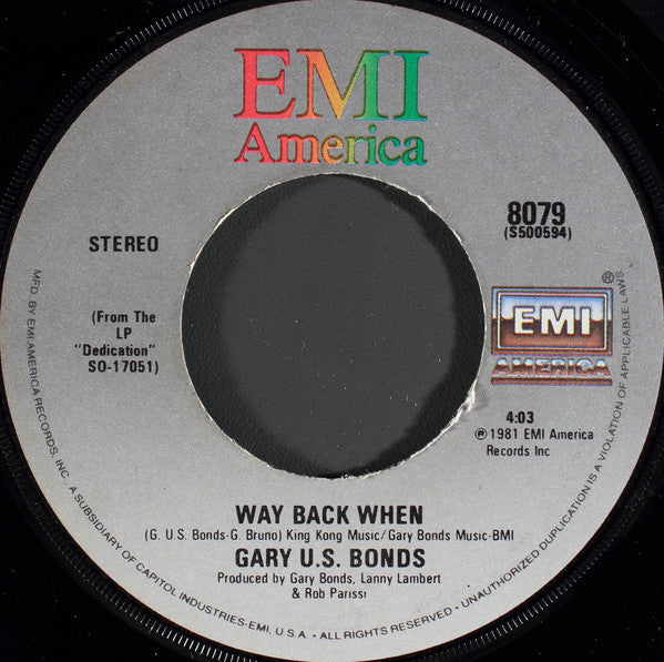 Gary U.S. Bonds : This Little Girl (7", Single, Win)