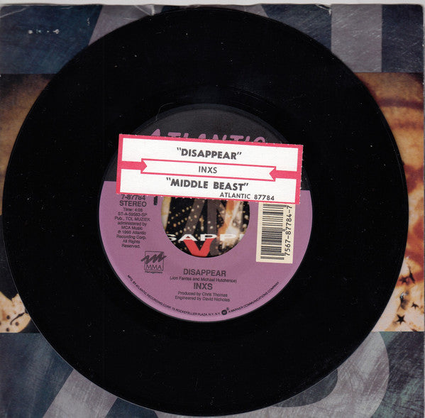 INXS : Disappear (7", Single, Spe)
