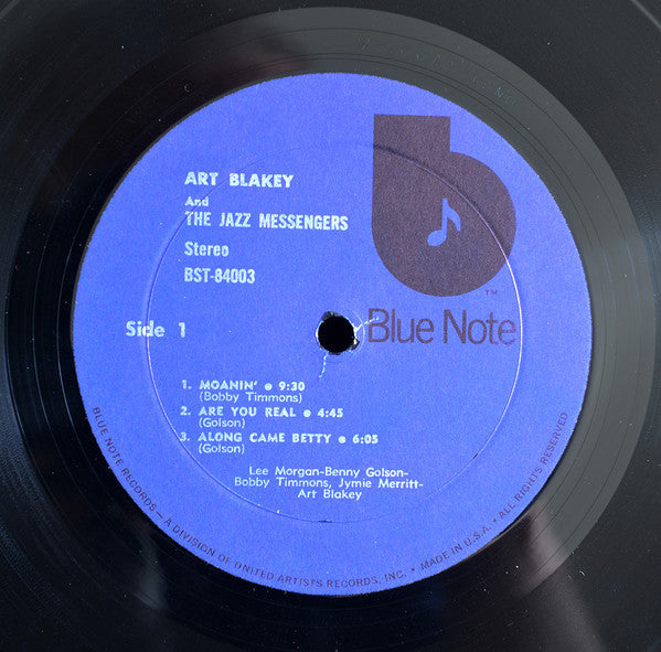 Art Blakey & The Jazz Messengers : Moanin' (LP, Album, RE)
